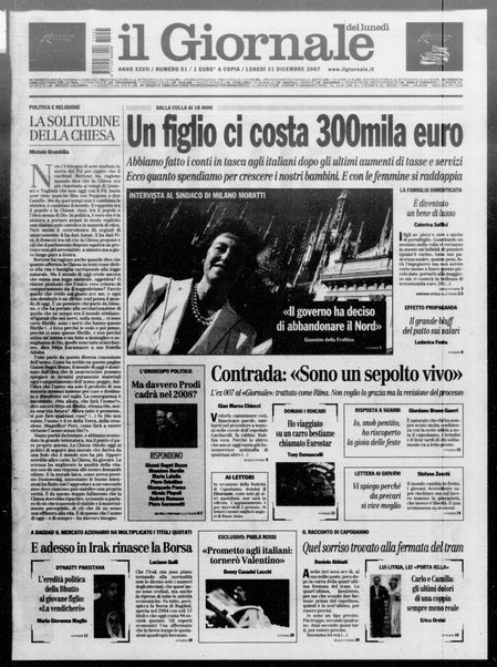 Il giornale del lunedi